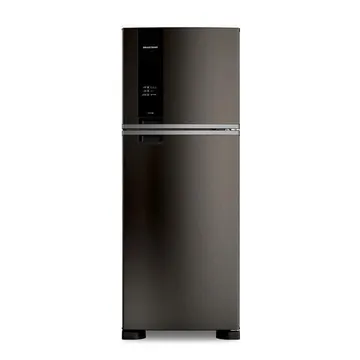 Geladeira Brastemp Frost Free Duplex 463 Litros Black Inox Fresh Box - Brm55fe