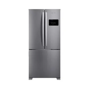 Geladeira French Door 3 Portas Cor Inox Design E Tecnologia Premium Brastemp - Bro85mk 220v